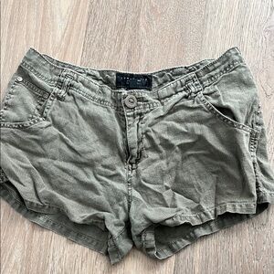 Sanctuary Olive Green Cargo Shorts